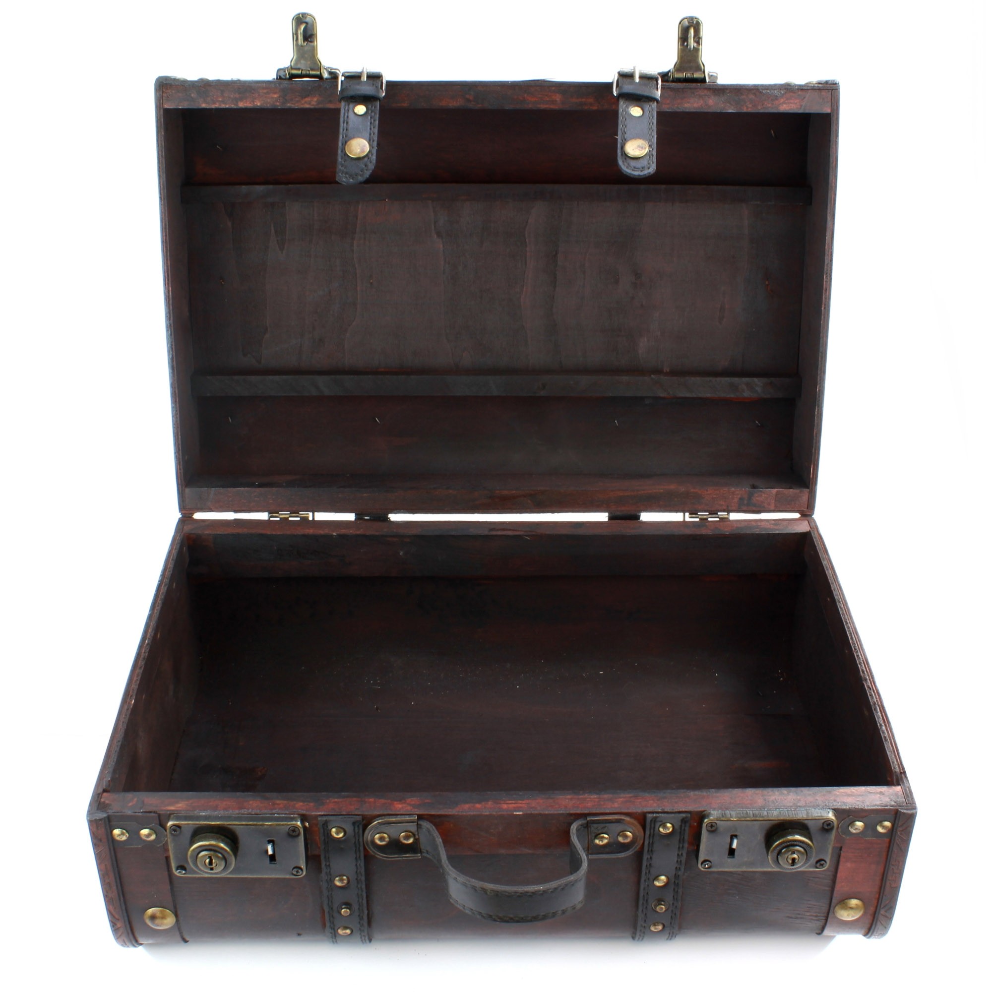 wood suitcase
